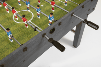 Charlsten Kickertisch Tischkicker Soccer Grau - Sport durchgehende Stangen