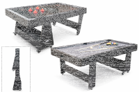 Charlsten Multi Airhockeytisch / Billardtisch - 2-in-1...