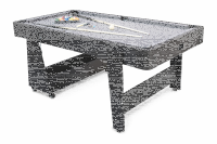 Charlsten Multi Airhockeytisch / Billardtisch - 2-in-1...