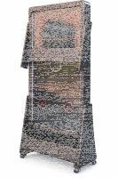 Charlsten Multi Airhockeytisch / Billardtisch - 2-in-1 zusammenklappbar schwarz oder Holzoptik