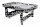 Charlsten Multi Airhockeytisch / Billardtisch - 2-in-1 zusammenklappbar schwarz oder Holzoptik