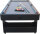 Charlsten Multi Airhockeytisch / Billardtisch - 2-in-1 zusammenklappbar schwarz oder Holzoptik