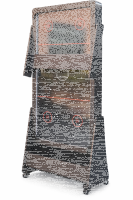 Charlsten Multi Airhockeytisch / Billardtisch Schwarz - 2-in-1 zusammenklappbar