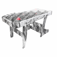 Charlsten zusammenklappbarer Airhockeytisch 5ft
