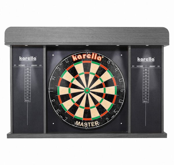 Dart Cabinett Kabinett Arena für Dartboards inkl. Beleuchtung