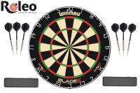 Dartset Dartscheibe Winmau Blade 6 + 2 Satz Roleo...