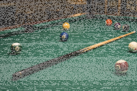 Einteiliges Pool Billardqueue 100 cm lang von John West