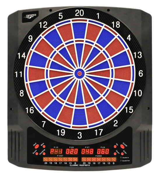 Elektronische Dartscheibe Dartboard Softdart Classic Master II - 2-Loch Abstand