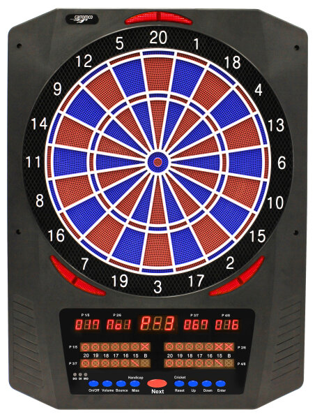 Elektronische Dartscheibe Dartboard Softdart Topaz-901 - 2-Loch Abstand