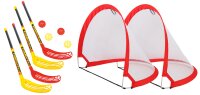 Fun-Hockey Set: 4 Schläger + 4 Bälle + 2 Tore Maxi