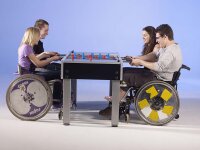 Garlando Kickertisch Special Champion - Speziell für Rollstuhlfahrer entwickelt