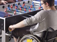 Garlando Kickertisch Special Champion - Speziell für Rollstuhlfahrer entwickelt