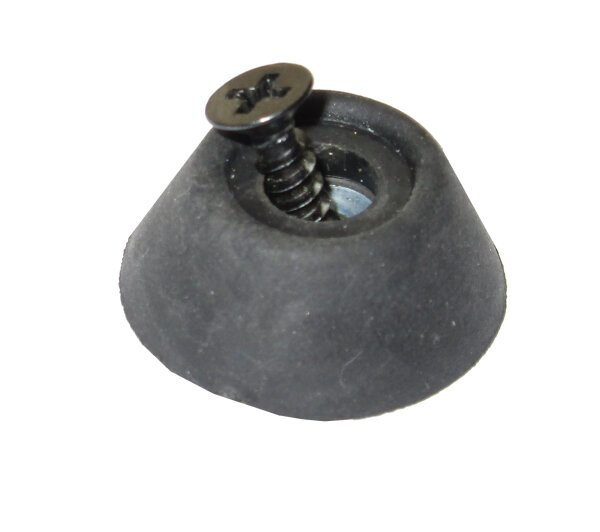 Gummifuß für 1-teilige ECO Queues inkl. Schraube