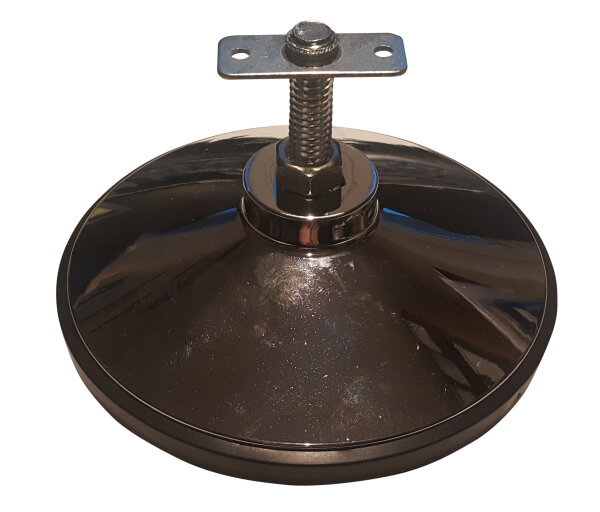 Höhenverstellbarer Drehteller Fuß Chromoptik inkl. Gewindeplatte