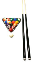 John West Billard Einsteiger Set - Kugeln + Triangel + 2...