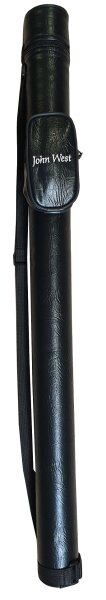 John West Billard Queue Köcher Tasche Schwarz + Zubehörtasche & Tragegurt