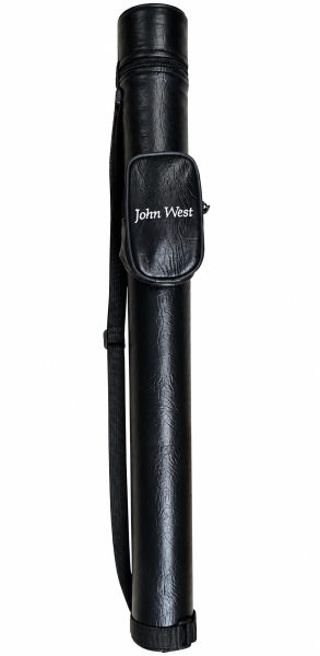 John West Billard Queue Köcher Tasche Schwarz + Zubehörtasche & Tragegurt