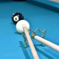 John West Billard Queuebrücke Messing Flach