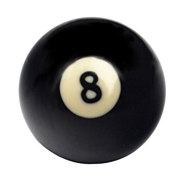 John West Billardkugel 57 mm Einzelkugel Schwarze 8