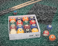 Pool Billardkugeln 57 mm von John West – Komplettes Kugelset