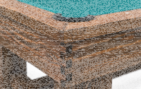 John West Pool Billardtisch Endrino mit Schieferplatte 6ft
