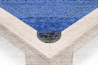 John West Pool Billardtisch Weiß, 6 ft 212 x 120 cm groß, neu mit Schieferplatte