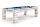 John West Pool Billardtisch Weiß, 6 ft 212 x 120 cm groß, neu mit Schieferplatte