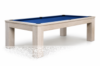 John West Pool Billardtisch Weiß, 8 ft 254 x 142 cm groß, neu mit Schieferplatte