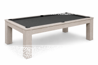 John West Pool Billardtisch Weiß, 8 ft 254 x 142 cm groß, neu mit Schieferplatte