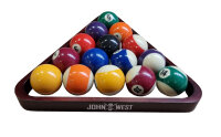 John West Triangel für 57 mm Pool Billardkugeln Holz Mahagoni