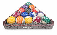 John West Triangel für 57 mm Pool Billardkugeln Holz Mahagoni