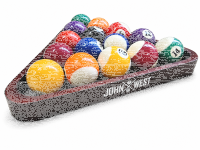 John West Triangel für 57 mm Pool Billardkugeln Holz Mahagoni