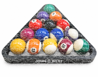 John West Triangel für 57 mm Pool Billardkugeln Holz Schwarz
