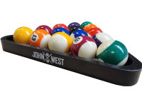 John West Triangel für 57 mm Pool Billardkugeln Holz Schwarz