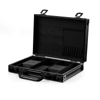 Karella Dartkoffer Dart Tasche Etui "Luxus" schwarz/alu