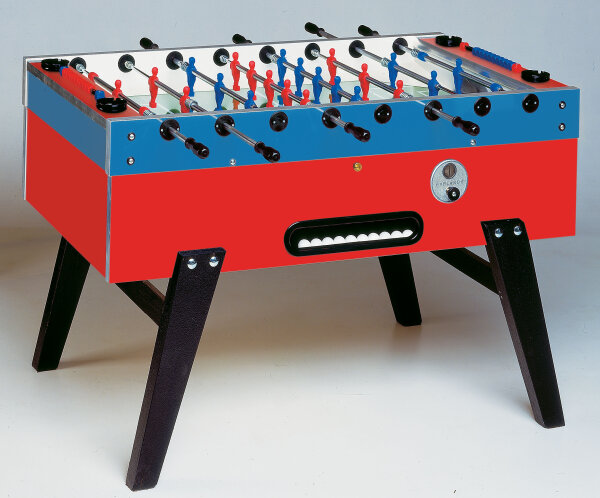 Kicker Kickertisch Master Cup 144x76 cm, 100 kg Safety-Teleskop mit Münzeinwurf