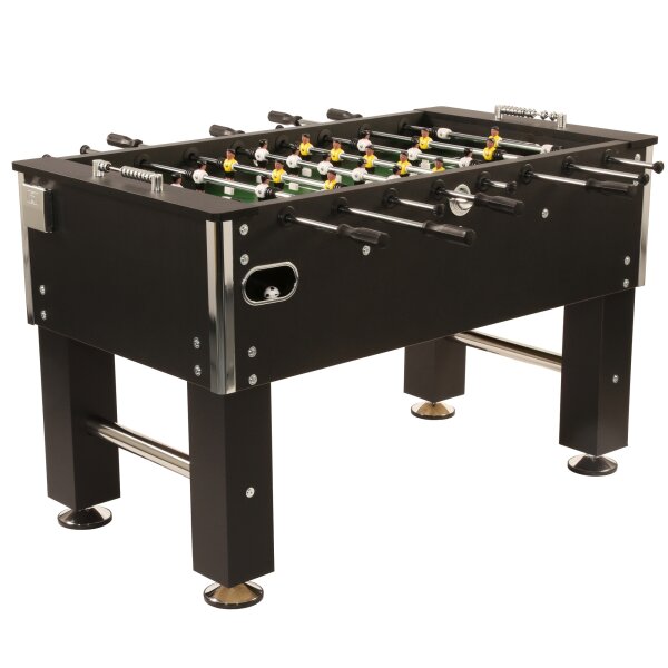 Kicker Kickertisch Profi Soccer Deluxe SCHWARZ, 140 x 74 cm groß, 82 kg