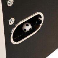 Kicker Kickertisch Profi Soccer Deluxe SCHWARZ, 140 x 74 cm groß, 82 kg