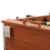 Kicker Kickertisch Profi Soccer Deluxe BRAUN, 140 x 74 cm groß, 82 kg
