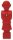 Kickerfigur Lady Damen für 16 mm Stangen in rot