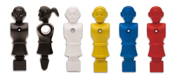 Kickerfigur Lady in verschiedenen Farben für 16 mm Stangen