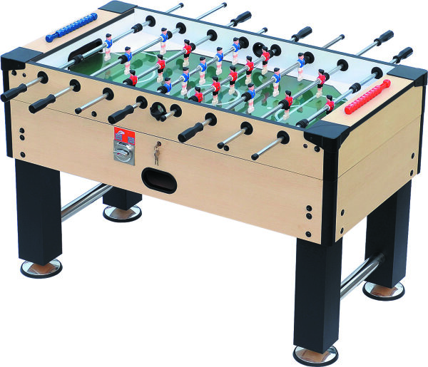 Kickertisch "Pro Coin" mit Münzeinwurf 140 x 73 cm groß, 80 kg schwer