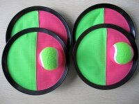 Klettball (Catchball)-Spiel mit 4 Fangscheiben und 2...